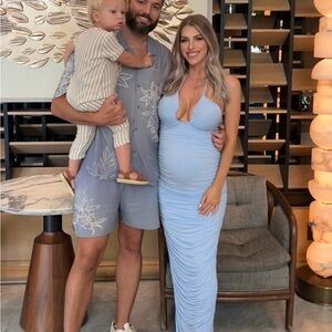 Elegant Blue Maxi Dress